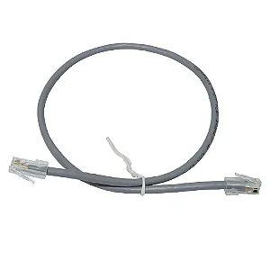 Patch Cord Seclan CAT6 0,5m Cinza CFTV CY-PC0.5M-6-26-GY