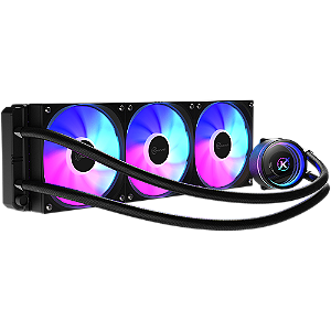 Water Cooler Kalkan Aura Lite 360mm ARGB Preto – Compatível Intel/AMD