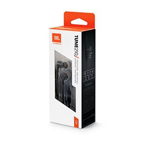 Fone de Ouvido Intra Auricular JBL T210 Preto