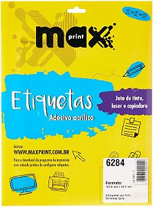 ETIQUETA INK/LASER MAXPRINT 6284 101.6X84.7 25 FLS