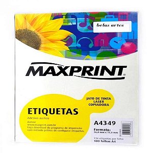 ETIQUETA INK/LASER MAXPRINT A4349 26X15 100 FLS 494408