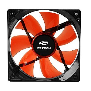 Cooler FAN 120MM C3 Tech Storm, Com Led Vermelho F7-L100RD