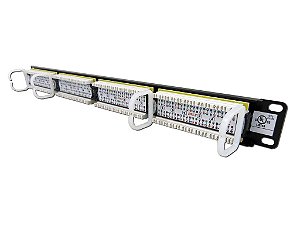 PATCH PANEL CABLIX 24P CAT5E SEM GUIA MPE-10K