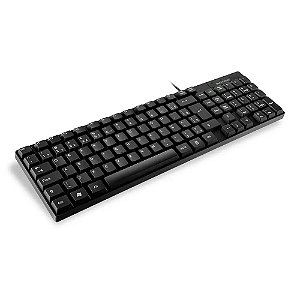 TECLADO MULTILASER SLIM PRETO USB TC193BU