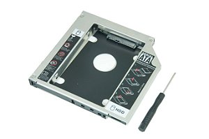 ADAPTADOR DVD PARA HD OU SSD NOTEBOOK DRIVE CADDY 12.7MM AC049