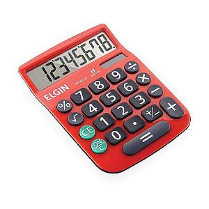 CALCULADORA ELGIN MESA MV-4131 8 DÍGITOS VERMELHO