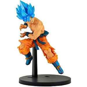 Action Figure Goku Super Sayajin God Blue Dragonball Super Tag Fighters -  Original Bandai Banpresto - Bragames