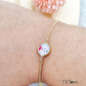Pulseira Carinha do seu Pet na Resina