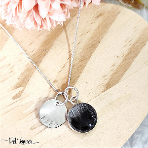 Colar Eterni + Plaquinha com Nome Plata 925