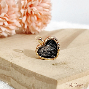 Coração Eterno – Pingente Memorial com Pelinhos