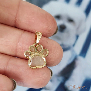 Pingente Patinha com Pelinhos – Banhado a Ouro