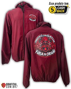 Corta-vento Oficial Torcida Organizada Fúria do Dragão 2026 - Vinho