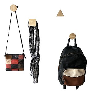 Kit 4 Cabides Formatos Mistos - Suporte Rústico para Pendurar