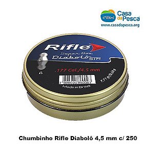 CHUMBINHO RIFLE DIBOLÔ 4.5 MM - C/ 250