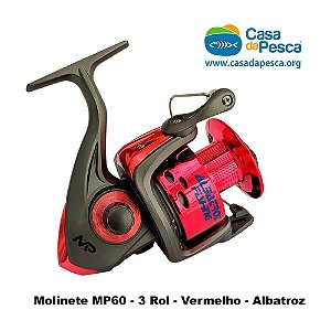 MOLINETE MP60 - 3 ROLAMENTOS - VERMELHO - ALBATROZ