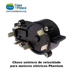 CHAVE SELETORA DE VELOCIDADE PARA MOTOR ELÉTRICO PHANTOM