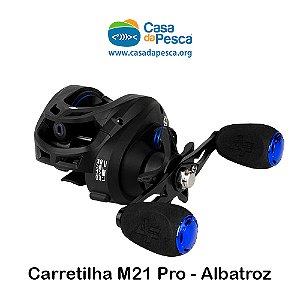 CARRETILHA M21 PRO - BLACK BLUE - DIREITA - ALBATROZ