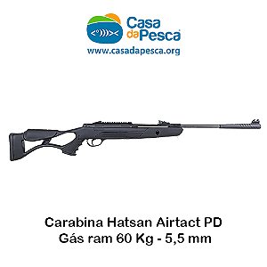 CARABINA HATSAN AIRTACT PD - GÁS RAM 60 KG - 5,5 MM