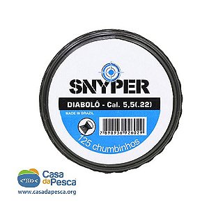 CHUMBINHO SNYPER DIABOLÔ - CALIBRE 5.5 MM - C/125