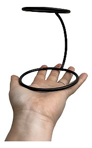 SUPORTE  COADOR 7CM PRETO