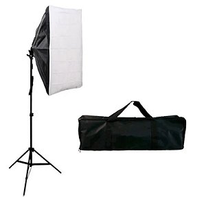 Kit de Iluminação Softbox 50x70cm com Tripé e Bolsa