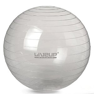 Bola Suíça de Pilates 65cm Transparente