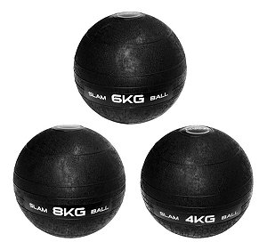 Slam Ball Crossfit - Kit 4Kg 6Kg e 8Kg