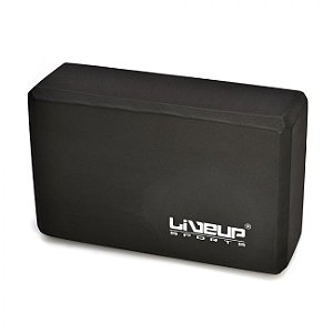 Bloco Yoga de Espuma Preto Liveup Sports