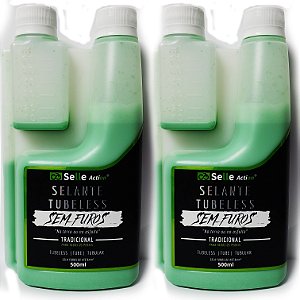Líquido Selante Tubeless Selle Action Tradicional 1L 2x500ml