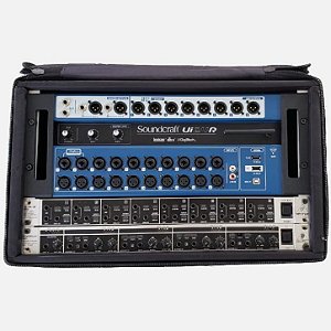 Rack para Áudio 6u PRÓ com Case Solid Sound