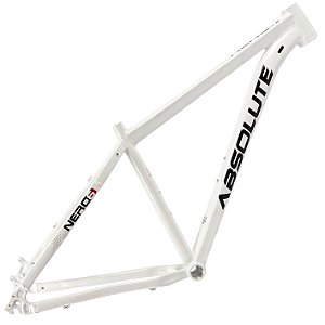 Quadro MTB 29 Absolute Nero 6 Branco Alumínio 6061 Cabeamento Interno