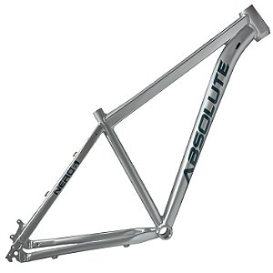 Quadro MTB 29 Absolute Nero 6 Prata Alumínio 6061 Cabeamento Interno