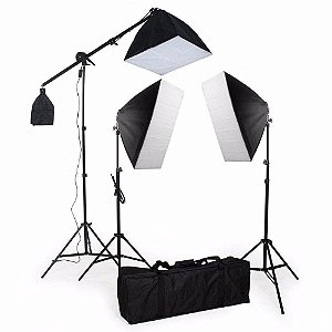 Kit de Iluminação SoftBox 50x70 - Pk-SB03 495w 110v