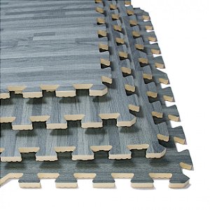 Tatame EVA Emborrachado Cinza 4 peças 60x60cm LiveUp