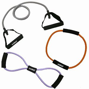 Elástico Extensor para Ginástica - Kit com 3 Liveup