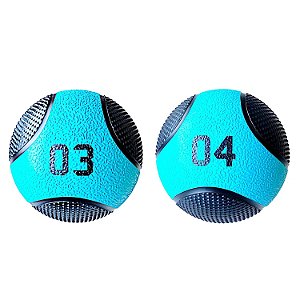 Kit Medicine Ball 3 e 4Kg Bola de Pilates