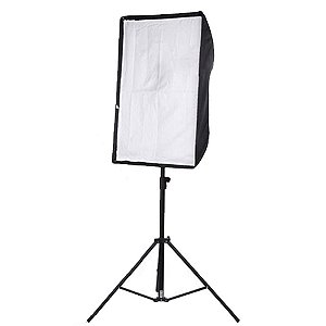 Softbox Luz contínua 50x70cm Soquete e27 - Kit com Tripé