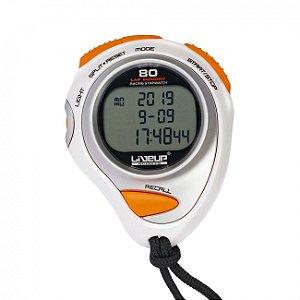 Cronômetro 80 Lap Digital com Alarme e Relógio Liveup