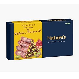 Manjar Turco Rolinhos de Pistache e Romã 250g Ogut