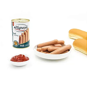 Salsicha Hot Dog de Carne Bovina Al Taghziah 380g Importado Líbano