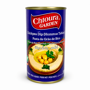 Homus Tahine Pasta de Grão de Bico 380g Chtoura Garden