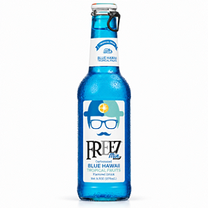 Bebida Gaseficada Freez Blue Hawaii 275ml importada Zero Alcool