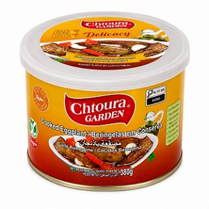 Berinjela em Conserva Chtoura Garden 380g – Sabor Tradicional Árabe