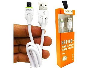 Cabo Carregador Micro USB V8 KAIDI- 1 metro