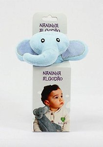 Naninha Algodão Elefante Azul - Baby Pil