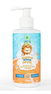 Shampoo Infantil 100% Natural com Óleos essenciais de Lavanda e Laranja doce e Pantenol - Verdi