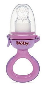 Alimentador de Silicone para Bebê com Regulagem Rosa - Nuby