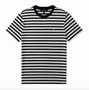 Camiseta Infantil Listrada Navy - Tommy Hilfiger