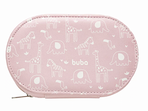 Kit Cuidados Com Bebe 9 Itens Estojo Rosa - Buba