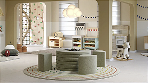 Playset Mesinha com banquetas em Espuma Gomos